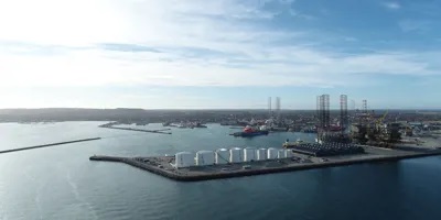 Aerial view of a Cerato Terminal LLC terminal in Jurong